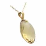 Vintage 100.39 Carat Citrine Pendant Necklace