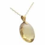 Vintage 100.39 Carat Citrine Pendant Necklace