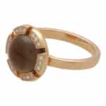 Vintage Chaumet Smoky Quartz and Diamond Class One Ring