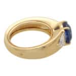 Vintage Cartier GIA Certified Sapphire and Diamond Ring