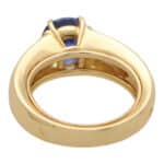 Vintage Cartier GIA Certified Sapphire and Diamond Ring
