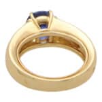 Vintage Cartier GIA Certified Sapphire and Diamond Ring