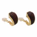 Vintage Boucheron Wood Earrings