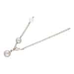 Vintage Cartier Pearl and Diamond Lariat Necklace