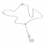 Vintage Cartier Pearl and Diamond Lariat Necklace