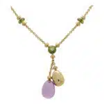 Vintage Bvlgari Amethyst, Peridot and Diamond Necklace