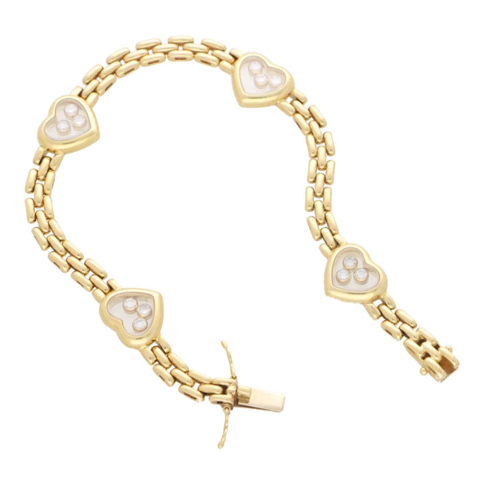 Vintage Chopard 'Happy Diamonds' Link Bracelet