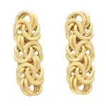 Vintage Knotted Long Drop Earrings