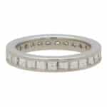 Contemporary Carre Cut Diamond Full Eternity Ring