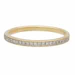 Vintage Half Eternity Band in Yellow Gold