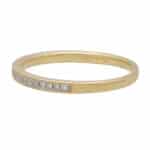 Vintage Half Eternity Band in Yellow Gold