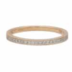 Vintage Half Eternity Band in Rose Gold