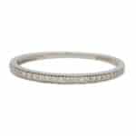 Vintage Half Eternity Band in White Gold