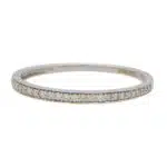 Vintage Half Eternity Band in White Gold