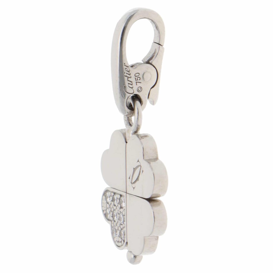 Vintage Cartier Diamond Clover Charm