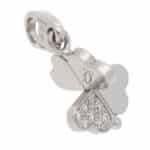 Vintage Cartier Diamond Clover Charm