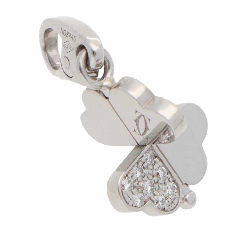 Vintage Cartier Diamond Clover Charm