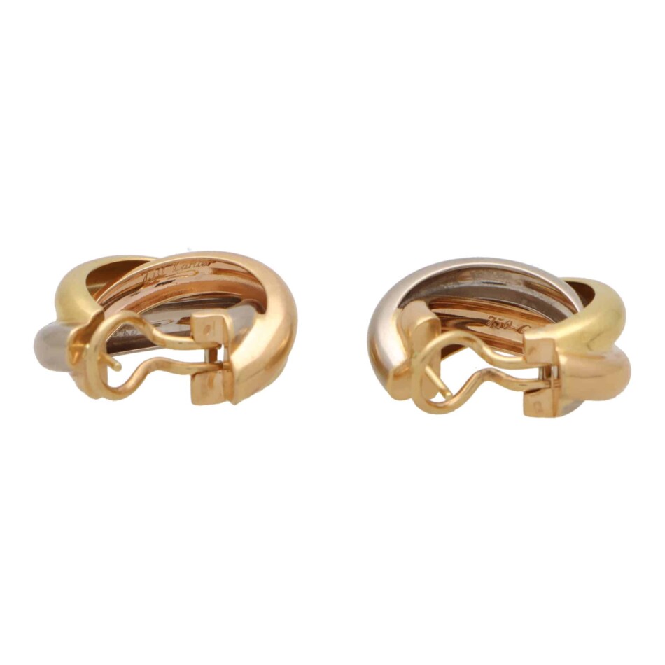 Vintage Cartier Trinity Hoop Earrings