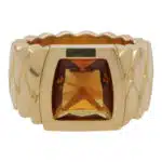 Vintage Cartier La Dona Madeira Citrine Ring