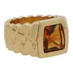 Vintage Cartier La Dona Madeira Citrine Ring