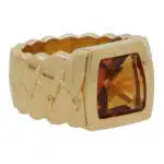 Vintage Cartier La Dona Madeira Citrine Ring