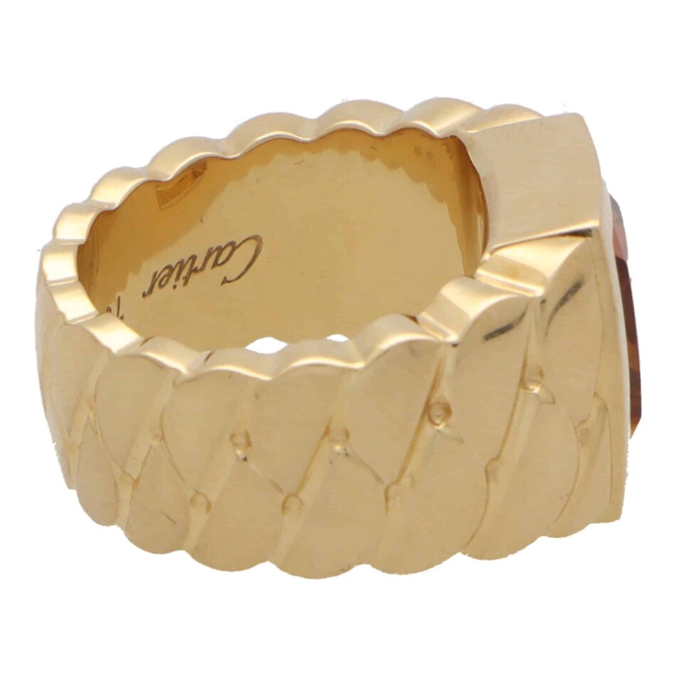 Vintage Cartier La Dona Madeira Citrine Ring