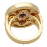 Vintage Cartier Pasha Amethyst and Citrine Ring