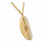 Vintage Cartier Diamond Love Nail Disc Pendant Necklace