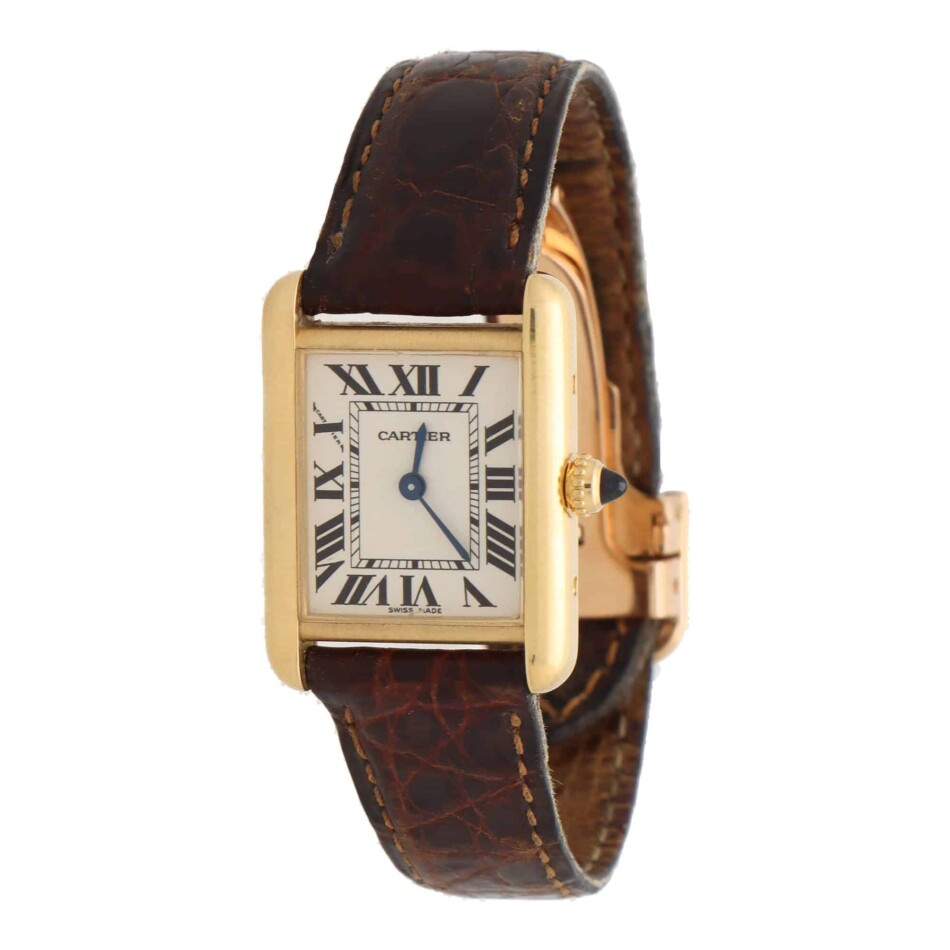 Vintage 18 carat gold Cartier Tank Louis Wrist watch