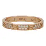 Vintage Cartier Diamond Mini Love Ring, Size 48