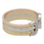 Vintage Cartier Double C Diamond Ring