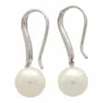 Contemporary Akoya Pearl and Diamond Earrings (Small Model)