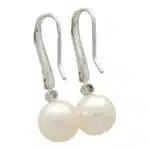 Contemporary South Sea Pearl and Diamond Earrings (Large Model)
