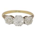 Vintage Diamond Three Stone Ring