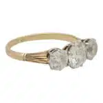 Vintage Diamond Three Stone Ring