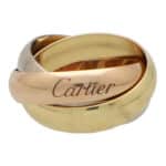 Vintage Large Model Cartier Trinity Ring Size 55