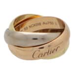 Vintage Large Model Cartier Trinity Ring Size 55