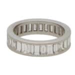 Art Deco Inspired Baguette Full Eternity Ring