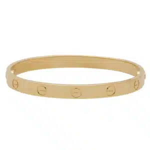 Vintage Cartier Yellow Gold Love Bangle, Size 19