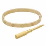 Vintage Cartier Yellow Gold Love Bangle, Size 19