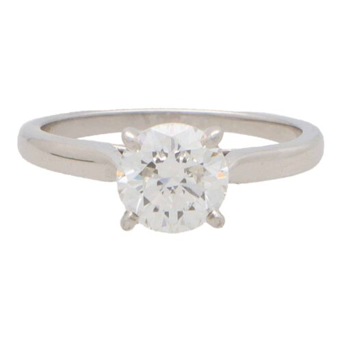 Vintage Cartier 1895 GIA Certified 1.24ct Solitaire Ring