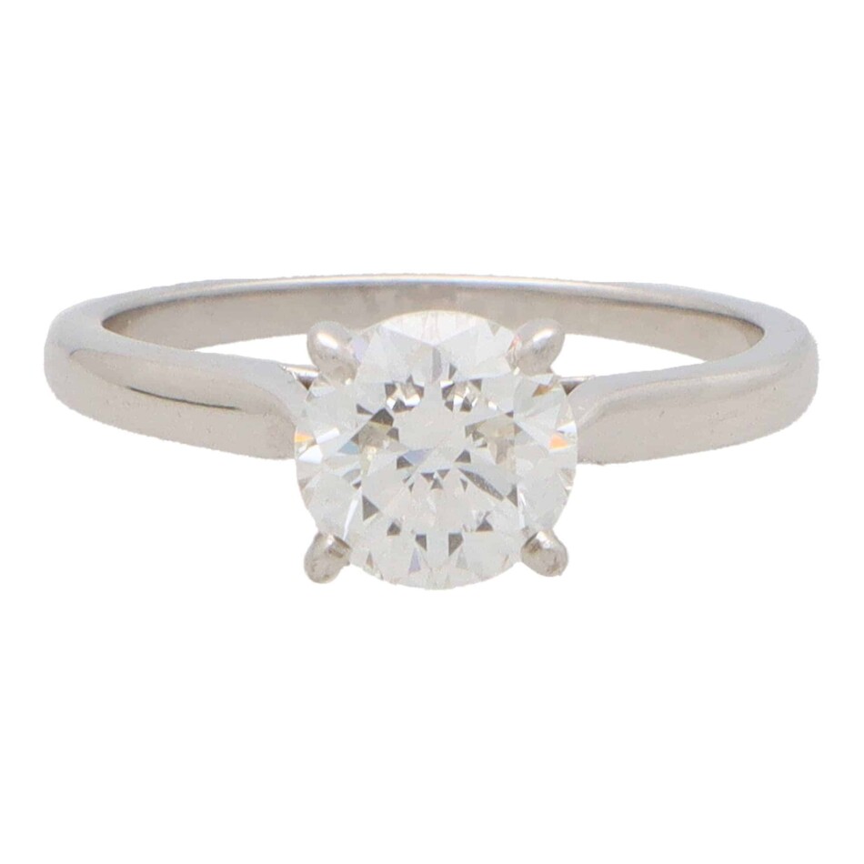 Vintage Cartier 1895 GIA Certified 1.24ct Solitaire Ring