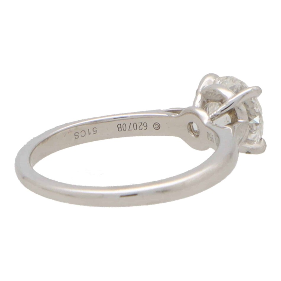 Vintage Cartier 1895 GIA Certified 1.24ct Solitaire Ring