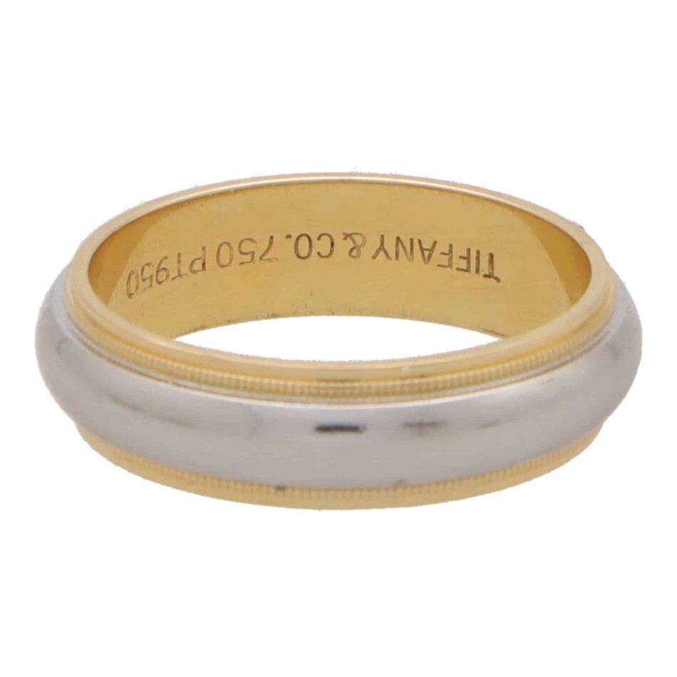 Vintage Tiffany & Co. Platinum and Gold Wedding Band