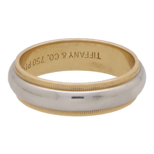 Vintage Tiffany & Co. Platinum and Gold Wedding Band
