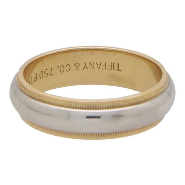 Vintage Tiffany & Co. Platinum and Gold Wedding Band