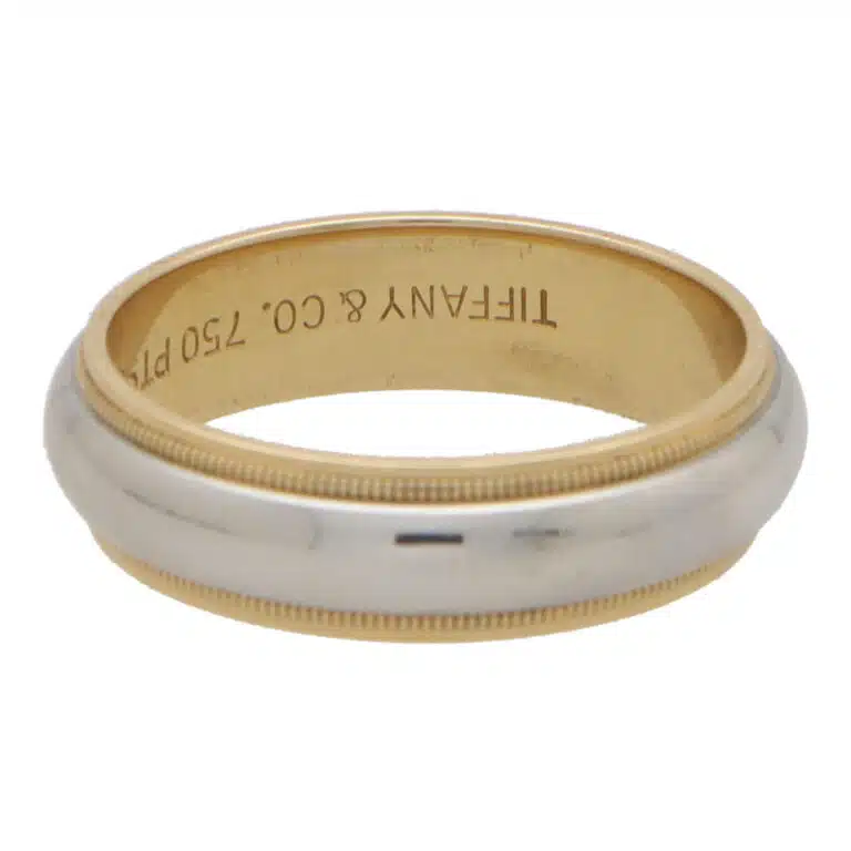 Vintage Tiffany & Co. Platinum and Gold Wedding Band