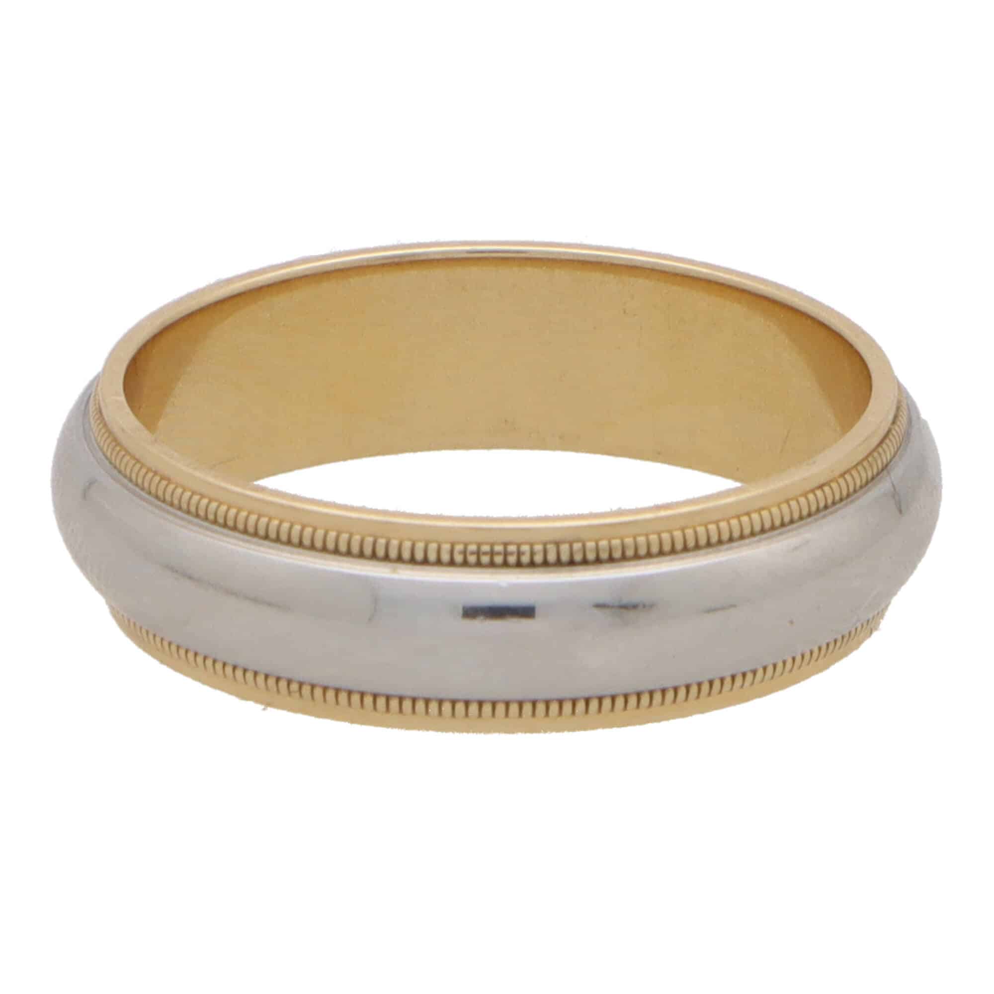 Tiffany & Co. 18KYG 4mm Milgrain Wedding Band Size 11.5 — DeWitt's Diamond  & Gold Exchange