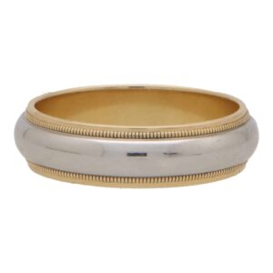 Vintage Tiffany & Co. Platinum and Gold Wedding Band