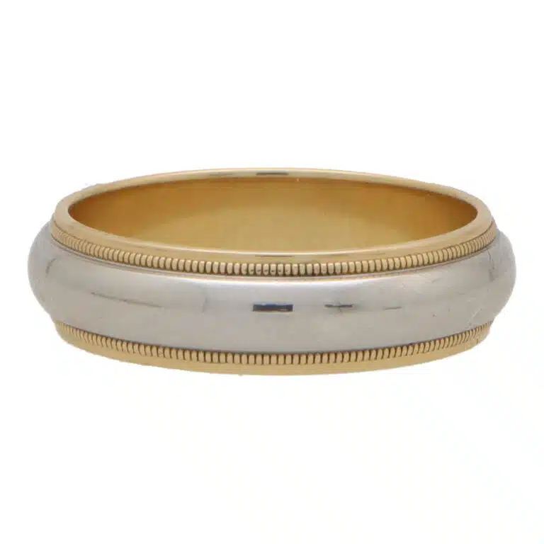 Vintage Tiffany & Co. Platinum and Gold Wedding Band